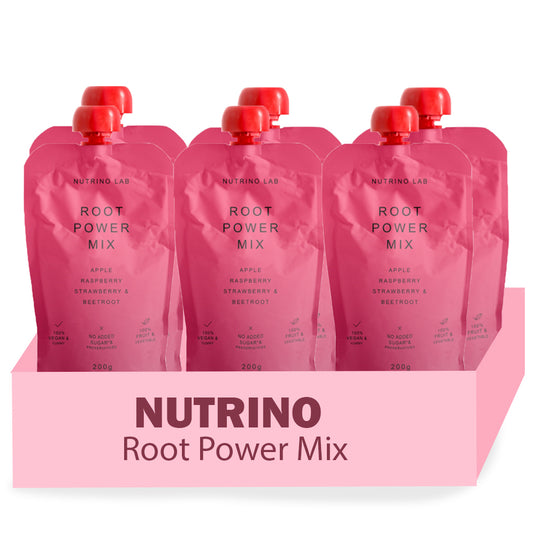 NUTRINO LAB POWER MIX – apple, raspberry, blueberry, beetroot 6 x 200g