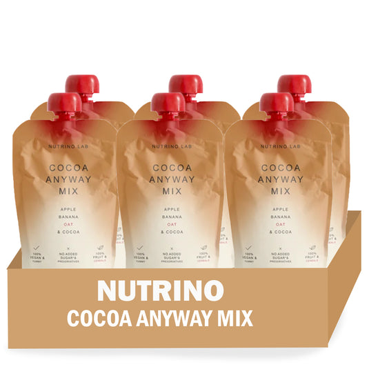 NUTRINO LAB – Cocoa Anyway Mix – apple, banana, oats, cocoa 6 x 180g