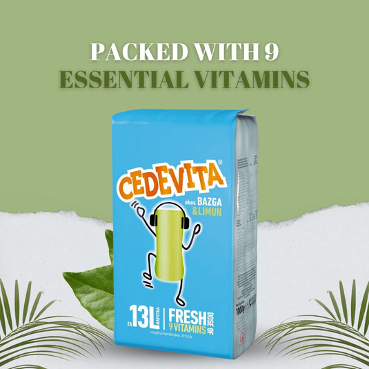 Cedevita Instant 9 Vitamins Drink in Granules 1 kg (for 13 Litre Drink) Elderberry and Lemon