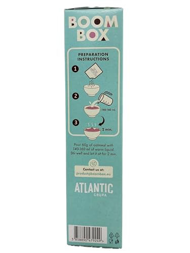 6 Pack BOOM BOX Havermout – gezonde ontbijtselectie (kokos/chocolade - 300g)