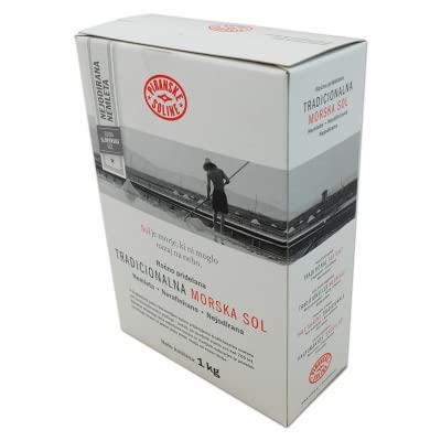 Traditioneel grof niet-gejodeerd ongeraffineerd zeezout (1 kg zak) - Alle biologische en ongeraffineerde zeezout - Goed voor koken en tafelzout (35 oz) (6)