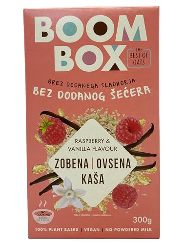 6 Pack BOOM BOX Havermout – gezonde ontbijtkeuze (Vanille - 300g)