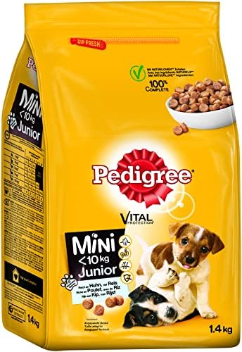 Pedigree Junior Mini (6 Packs of Dog Food with Chicken and Rice 1.4kg)