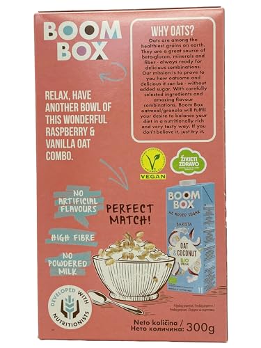 6 Pack BOOM BOX Havermout – gezonde ontbijtkeuze (Vanille - 300g)