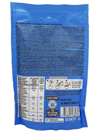 16 Pack BOOM BOX Havermout – gezonde ontbijtselectie (Hazelnoot, Chocolade -60g)