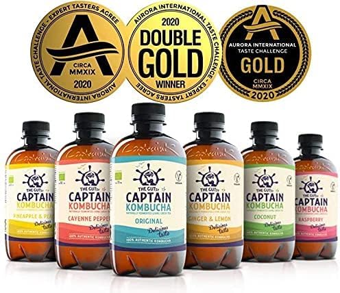 Captain Kombucha - Pineapple Peach Splash - 12 x 400 mililitres