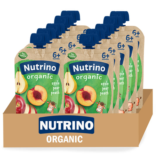 Nutrino BIO apple pear peach 10 x 100g