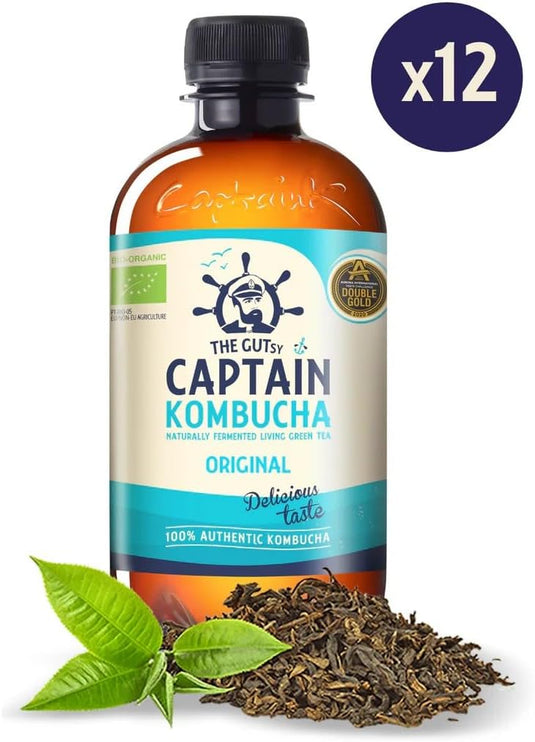 The Gutsy Captain Kombucha Original 12 x 400 ml