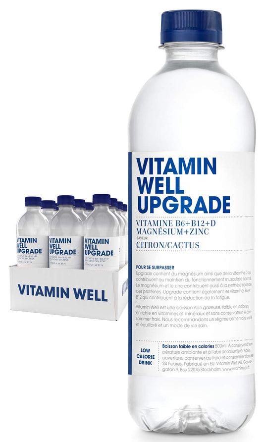 Vitamin Well UPGRADE – 12 x 500ml Bottles | Refreshing Drink with Essential Vitamins