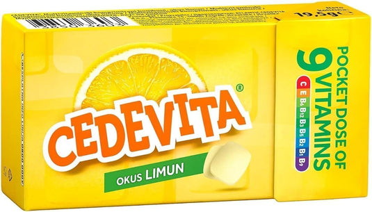 8 Pack Cedevita Multivitamin Lemon Candies -for Immune Support & Energy
