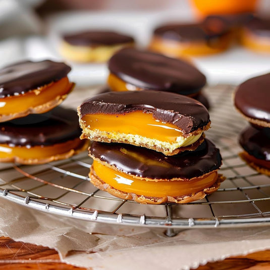 6 PCS - 125G Jaffa Duo Orange Jelly & Chocolate Covered Biscuits 250g Twin Pack - Rich Cocoa, Real Orange Juice, 52% Cocoa Coating Jaffa Cakes (125 G, 6 PCS)