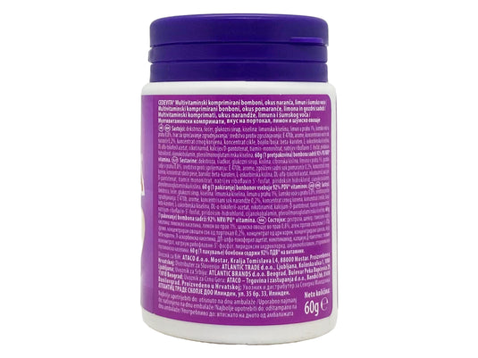 Verpakking van 15 - 58,5 g Cedevita Multivitamine Gezonde en Zoete Snoepjes (Gummies)