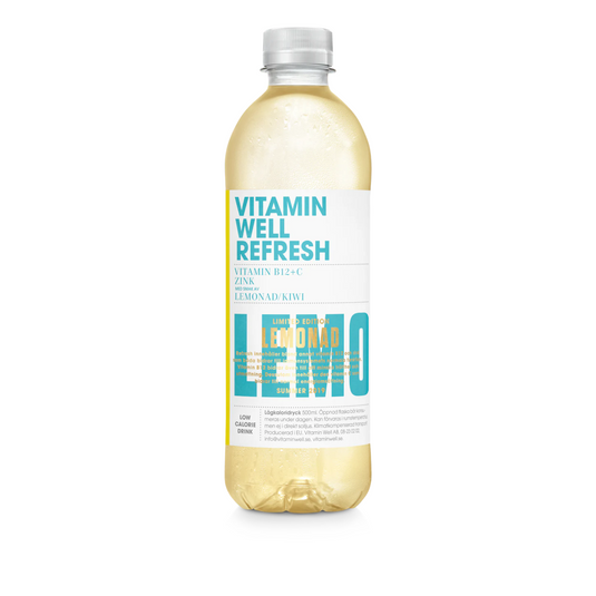 Vitamin Well Refresh – 12 x 500ml Bottles | Refreshing Drink with Essential Vitamins