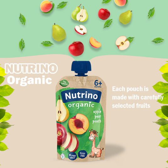 Nutrino BIO apple, peach and banana 10 x 100g