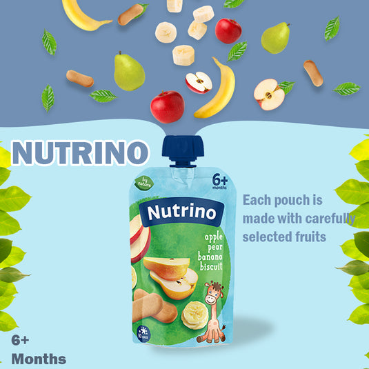 Nutrino apple pear banana with cereals 10 x 100g