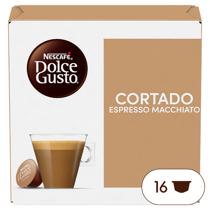 Cortado Espresso Macchiato DOLCE GUSTO 30CAPS. Powerful and roasty