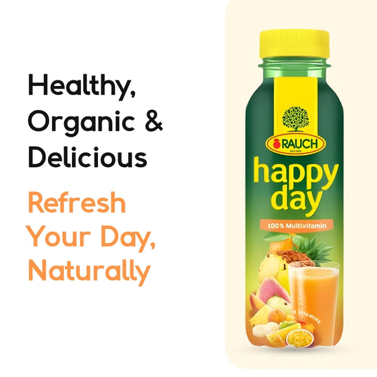 RAUCH Happy Day Multivitamin 100% Juice 0.33 L PET (12 Pack)