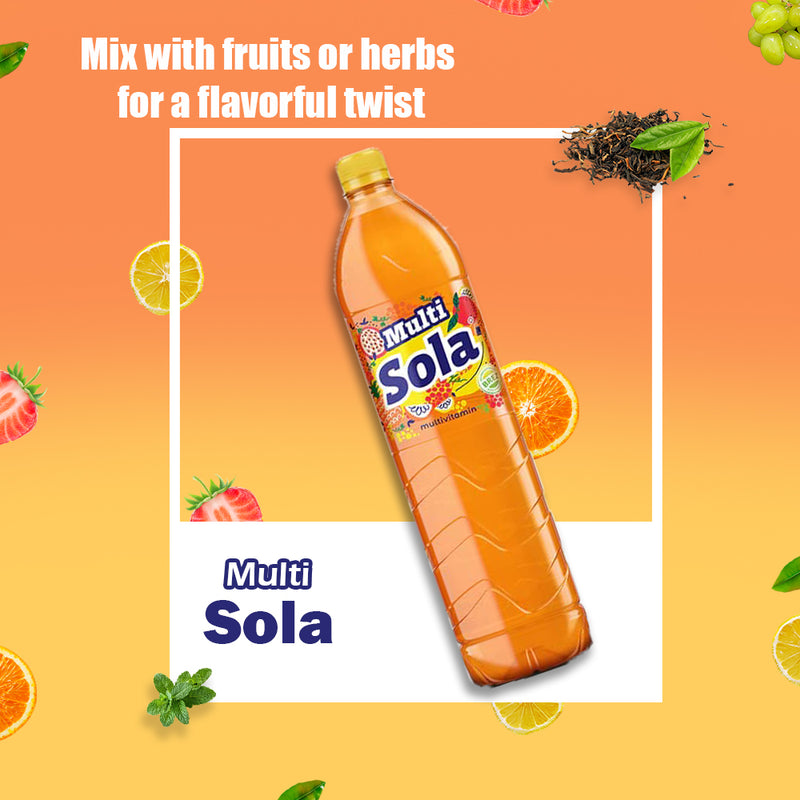 Load image into Gallery viewer, Sola Multivitamine Sap, 1,5 L Prime Drink, Verpakking van 6 Verse Multivitamine Sap voor Verfrissing, Vers Multivitamine Sap met Echte Smaak, Sap met Geperste Smaak en Echte Ingrediënten 
