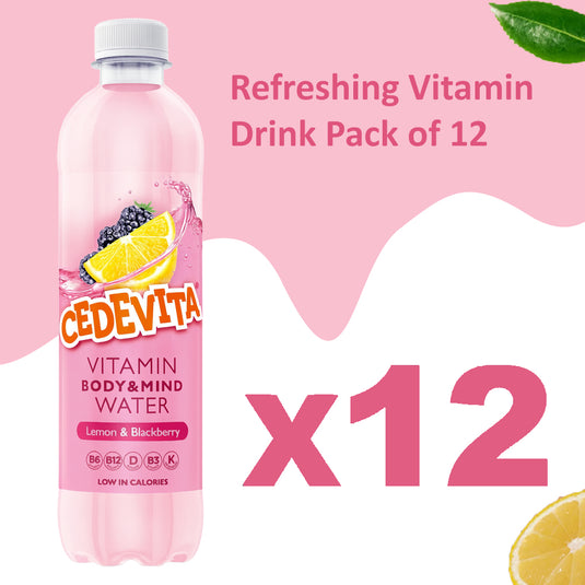 Cedevita Multivitamin drink (lemon and blackberry) 12 pack of 0,5 L bottles