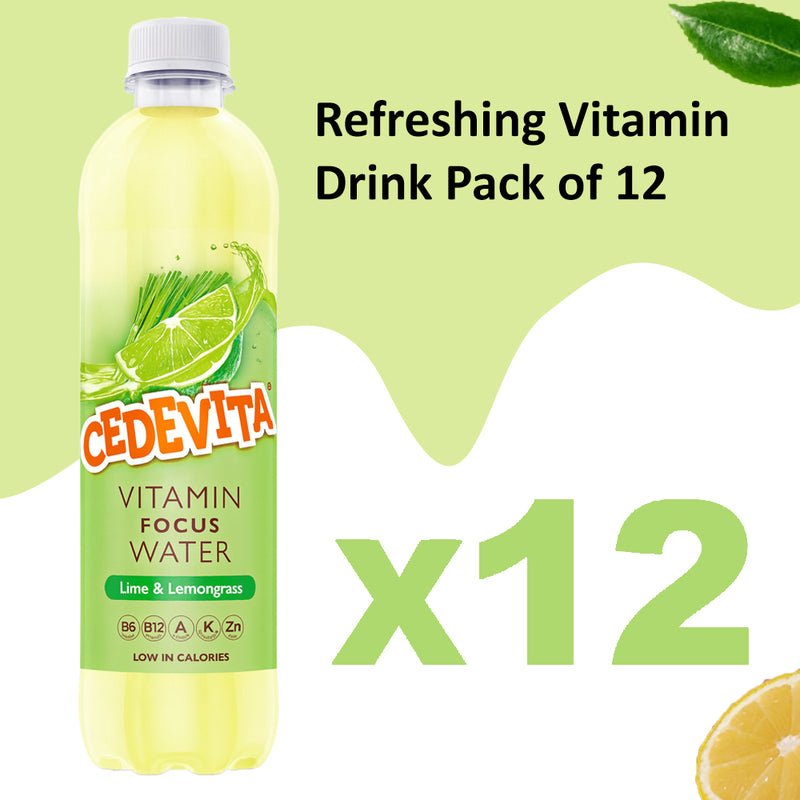 Load image into Gallery viewer, Cedevita Limeta &amp; Lemongrass Drink, Refreshing Vitamin Beverage, 0.5L Bottle – Lime &amp; Lemongrass Flavor, Ready-to-Drink Multivitamin Hydration
