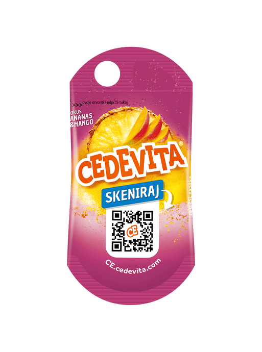 Cedevita Ananas & mango 50 x 19g Sachets – Refreshing Drink Mix with 9 Vitamins