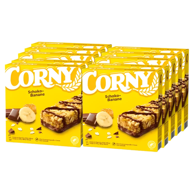 갤러리 뷰어에 이미지 로드, CORNY Milk Chocolate &amp; Banana Cereal Bars 150 g (Pack of 10)
