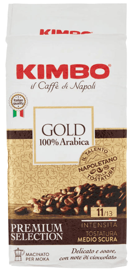 Kimbo Gold 100% Arabica Premium Selection Ground Coffee 250g