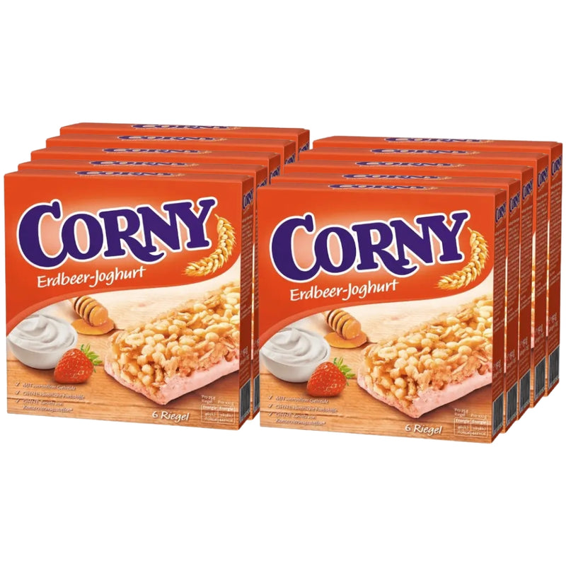 将图像加载到画廊查看器中，CORNY Yogurt &amp; Strawberry 150 g (Pack of 10)

