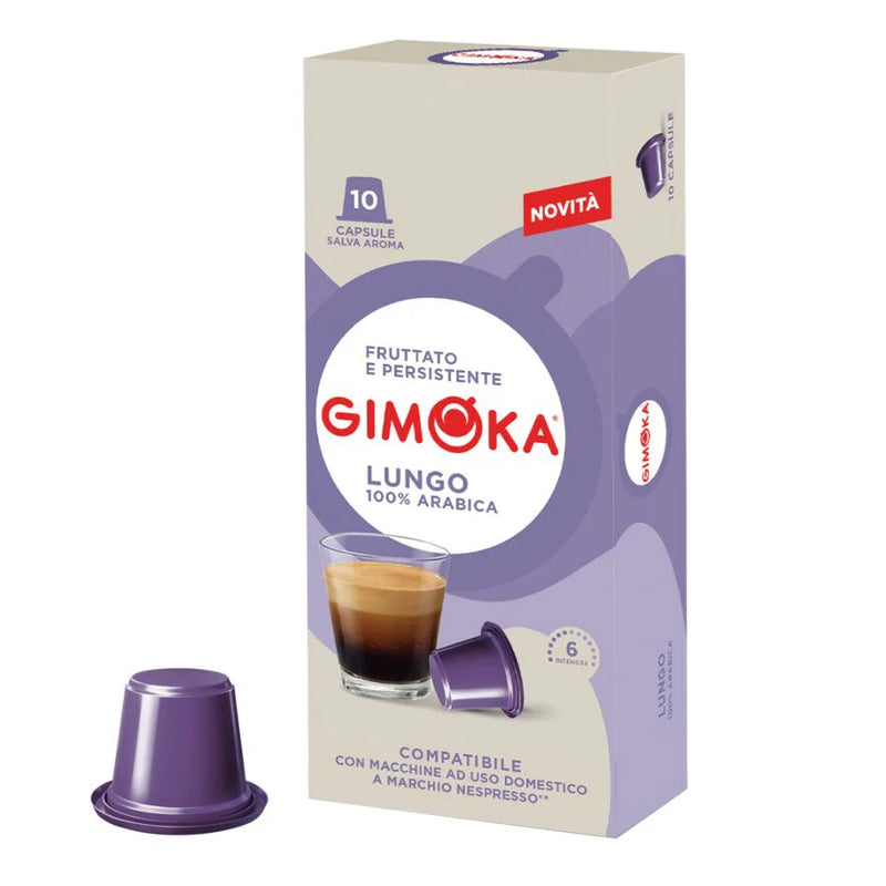 Load image into Gallery viewer, GIMOKA NESPRESSO 10CAPS. LUNGO 100% ARABICA

