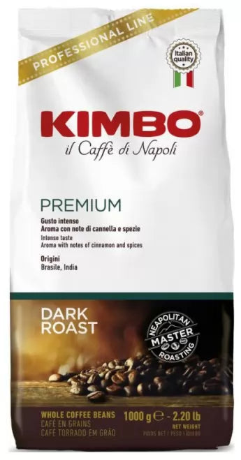 Kimbo Premium Coffee Beans 1kg