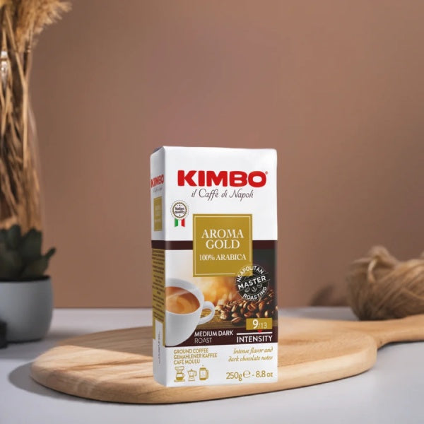 Load image into Gallery viewer, Kimbo Aroma Gold 100% Arabica Ground Coffee 250g
