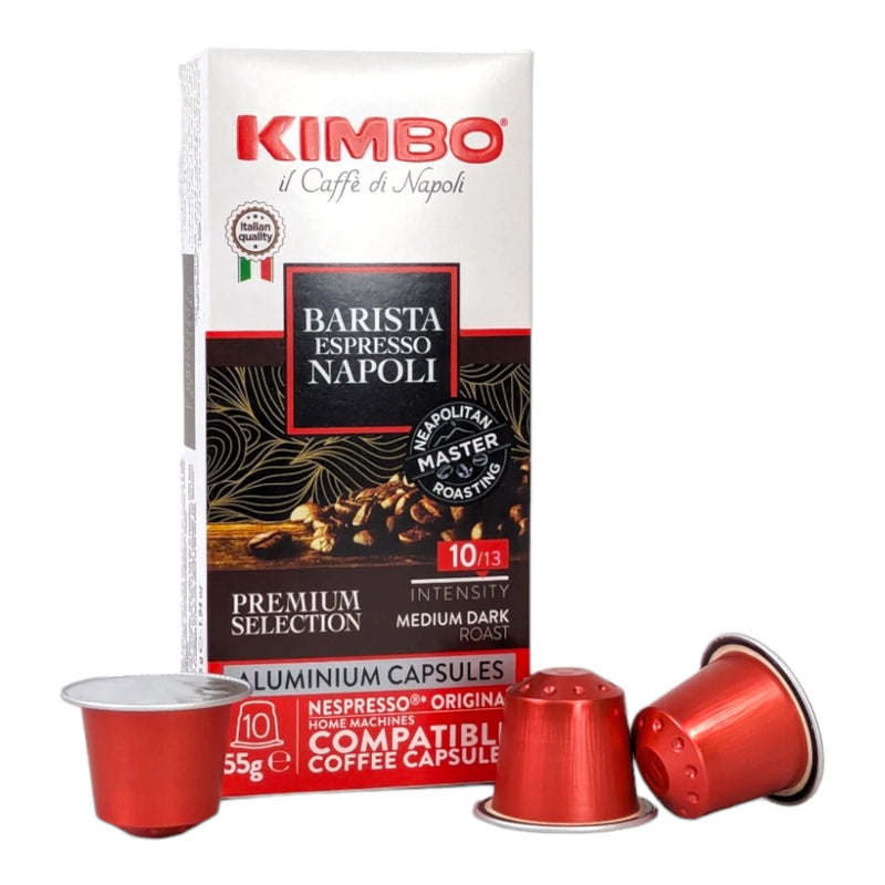 将图像加载到画廊查看器中，Kimbo 10 粒 Nespresso 铝制那不勒斯 – 10 包
