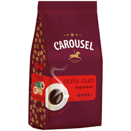 CAROUSEL 500G DAILY CUP ESPRESSO  - BEANS