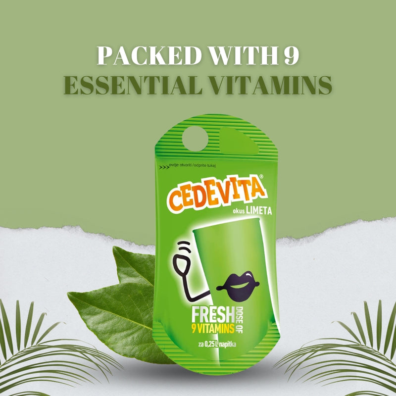 Load image into Gallery viewer, Cedevita Lime 50 x 19g Sachets – Refreshing Drink Mix with 9 Vitamins
