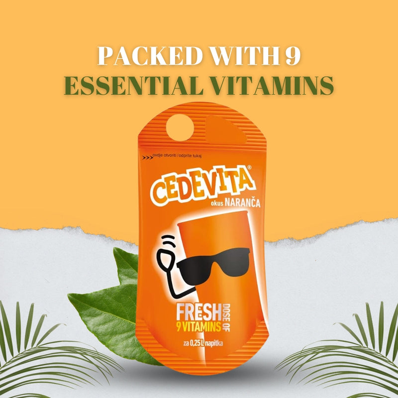 Afbeelding laden in Galerijviewer, Cedevita Orange Tabletten (25 x 19g) – 9 Vitaminen Maakt 11,5L, Gemakkelijk te Bereiden
