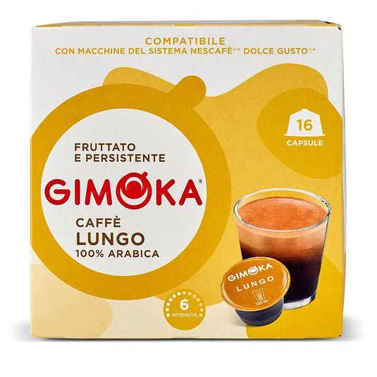 GIMOKA DOLCE GUSTO 16CAPS. LUNGO 100% ARABICA