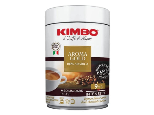 Kimbo Aroma Gold Tin Ground Coffee 250g