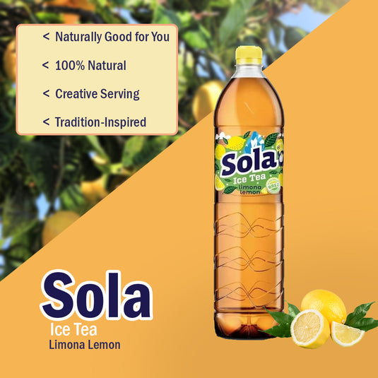 SOLA de echte smaak - Gemaakt met echte ingrediënten en met geperste smaak (citroen, 1,5 L) S 