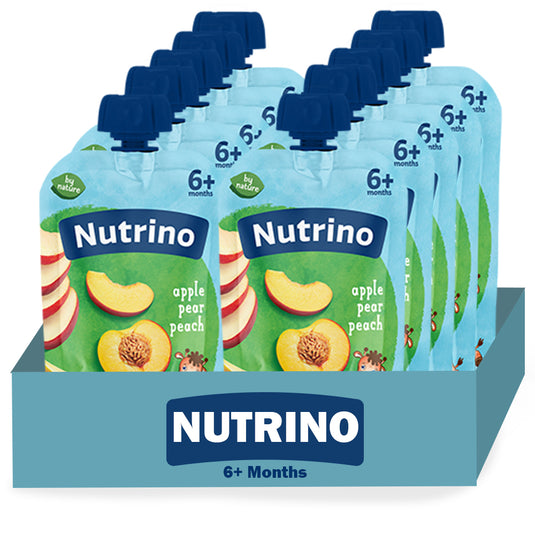 Nutrino apple pear peach 10 x 100g