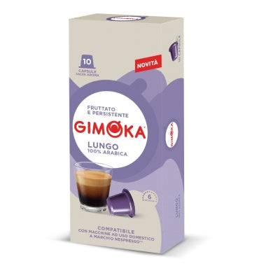 Load image into Gallery viewer, GIMOKA NESPRESSO 10CAPS. LUNGO 100% ARABICA
