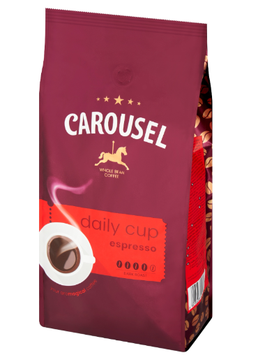 CAROUSEL 1KG DAILY CUP ESPRESSO  - BEANS