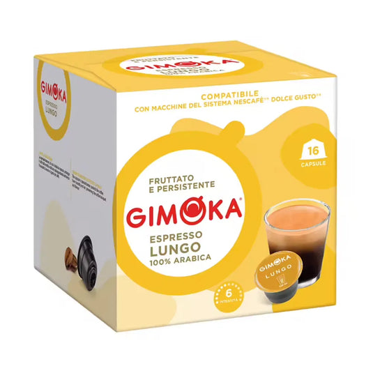 GIMOKA DOLCE GUSTO 16CAPS. LUNGO 100% ARABICA