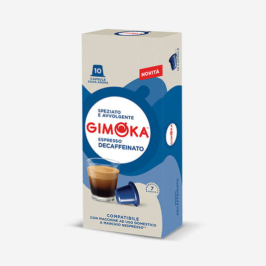 GIMOKA NESPRESSO 10CAPS. ESPRESSO DECAFFEINATO