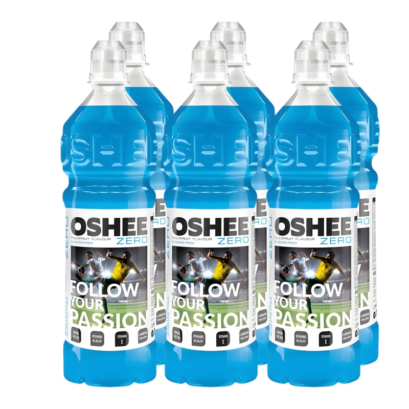 Load image into Gallery viewer, OSHEE ZERO Isotonic Sports Drink Fruit Flavor 750 ml PET  - Pack of 6
