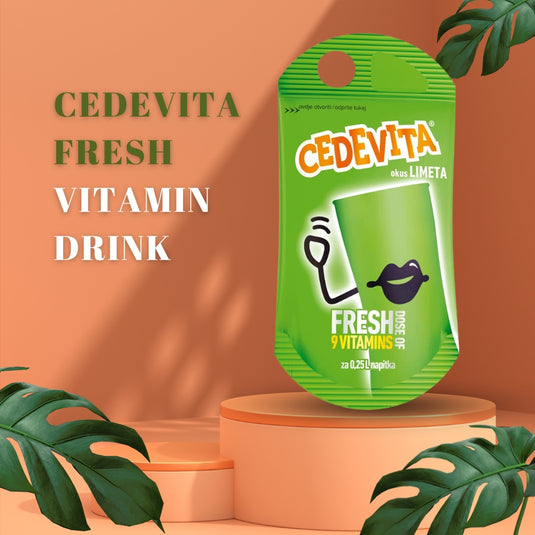 Cedevita Lime 50 x 19g Sachets – Refreshing Drink Mix with 9 Vitamins