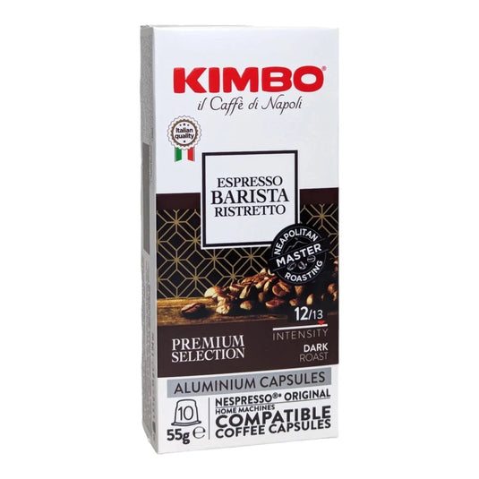Kimbo 10 Caps Nespresso Aluminium Ristretto - 10 Packs