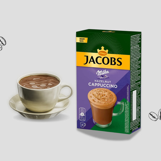 Jacobs 3-in-1 Instant-Kaffee-Likör mit 40 Stäbchen, Einzell-Portionen, frischer Vorrat von Grosshandel, kräftiger und reichhaltiger Kaffee