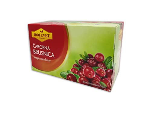 Load image into Gallery viewer, Fruit Tea from the Mountains of the Alps - Best Herbal Tea with Cranberry Flavour 4 Packs of 20 Bags (80 Tea Bags) (Magic Cranberry Tea Bags - 80 Bags)
