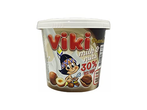 Afbeelding laden in Galerijviewer, Viki Krema Premium Melk &amp; Hazelnoten 350 g (Viki Krema 350G) Verpakking van 12 
