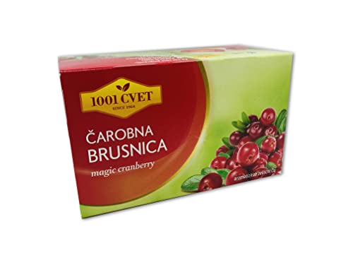 Load image into Gallery viewer, Fruit Tea from the Mountains of the Alps - Best Herbal Tea with Cranberry Flavour 4 Packs of 20 Bags (80 Tea Bags) (Magic Cranberry Tea Bags - 80 Bags)
